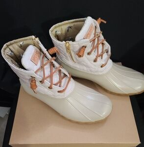 Sperry Women's Cream Duck Boots